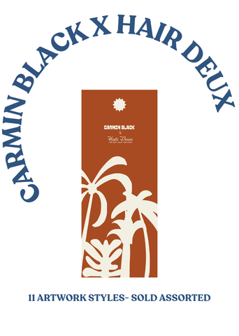 CARMIN BLACK x HAIR DEUX- Clear- 10ct.