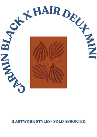 CARMIN BLACK x HAIR DEUX Mini - Clear- 2ct.