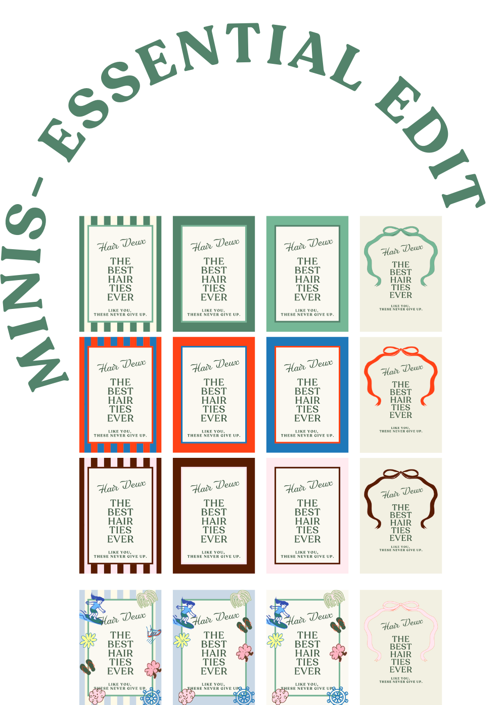 MINIS- ESSENTIAL EDIT- 32 ties