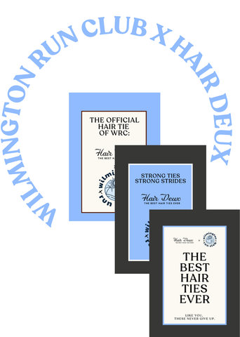 WILMINGTON RUN CLUB x HAIR DEUX 3PK- 6 ties