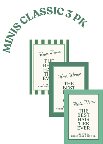 MINIS ASSORTED CLASSIC GREEN 3 PK- 6 ties