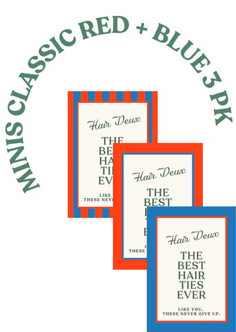 MINIS CLASSIC RED + BLUE 3 PK- 6 ties