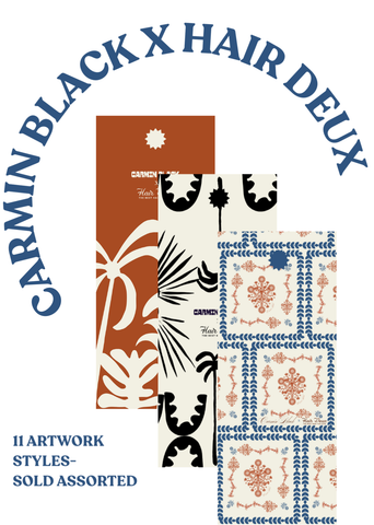 CARMIN BLACK x HAIR DEUX- Clear- 30ct.