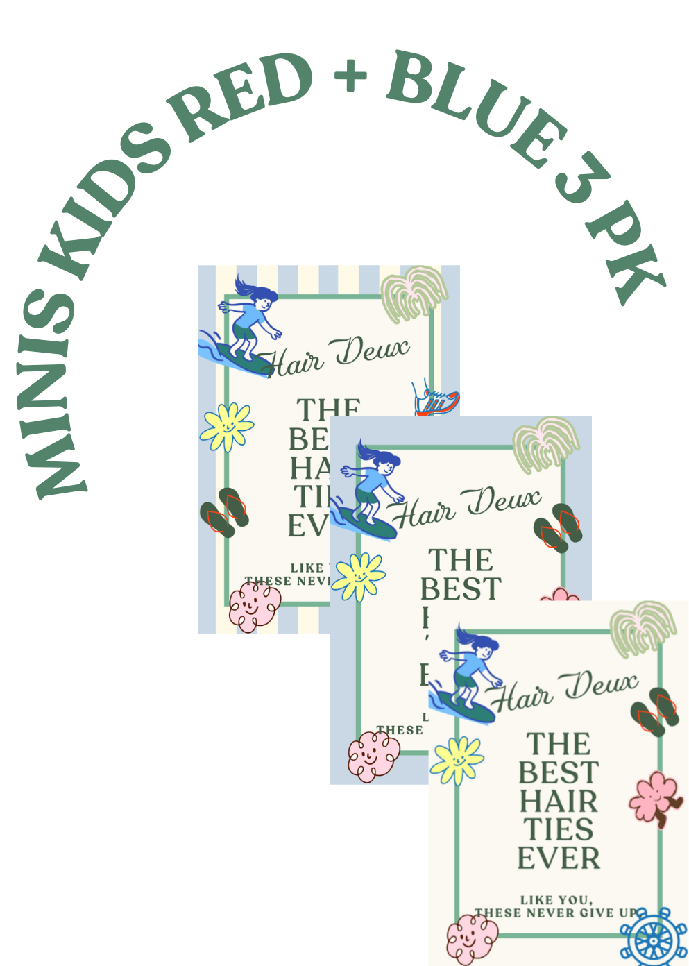 MINIS LITTLE LASSIES 3 PK- 6 ties